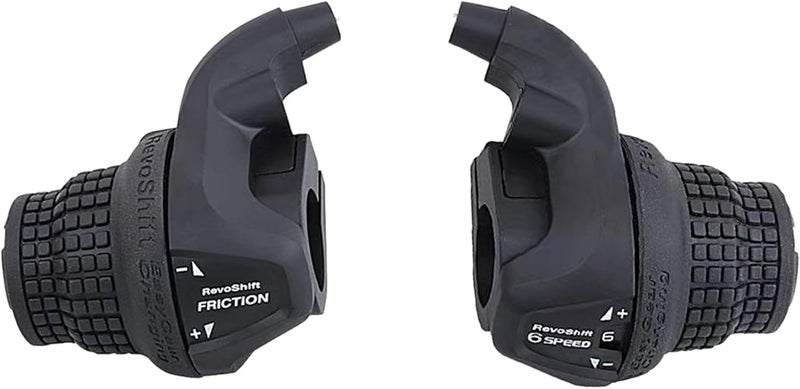 Tailcle RS25-3X6 Speed Bike Gear Shifter, Bicycle Revoshift Right SL-RS25-3X6 Shift Lever Bicycle Twist Grip Thumb Gear Shifter for MTB Mountain Bike (RS25-3X6 Speed Bike Shifter) - Image 1